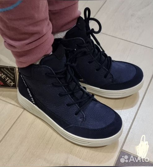 Ботинки детские Ecco, размер 28, Goretex, новые