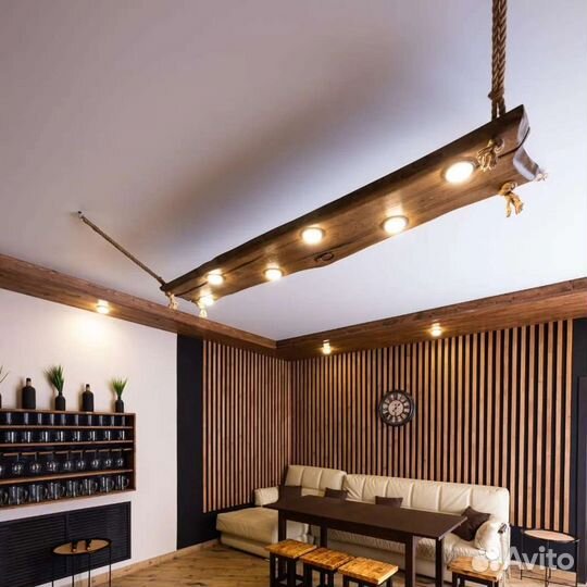 Люстра из дерева