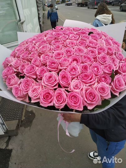 Розы 101 штука 70 см бесплатная доставка