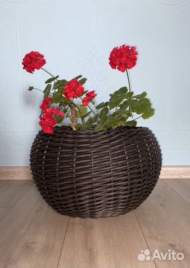 Кашпо из ротанга 12 литров