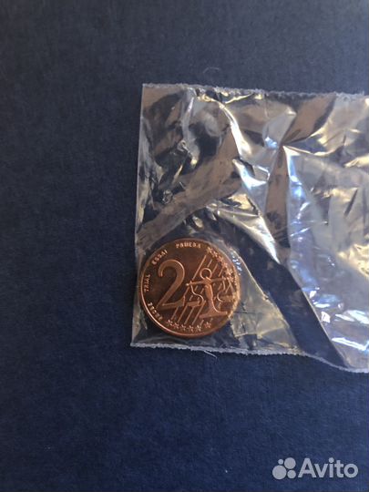 Монета Шопен композитор 2 евро цента 2004 год