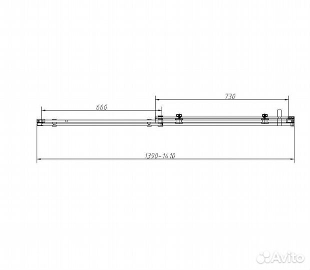 Душевой уголок Como-N VSR-4CN1014CL, 1400*1000