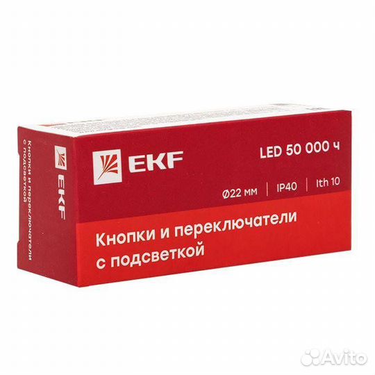 Кнопка BA31 с подстветкой 230В зел. NO PROxima EKF