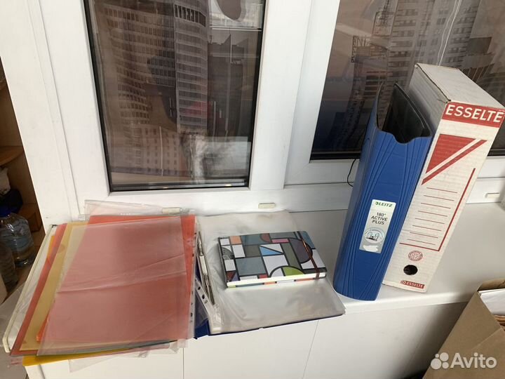 Канцтовары: уголки, Файлы, папка, блокнот