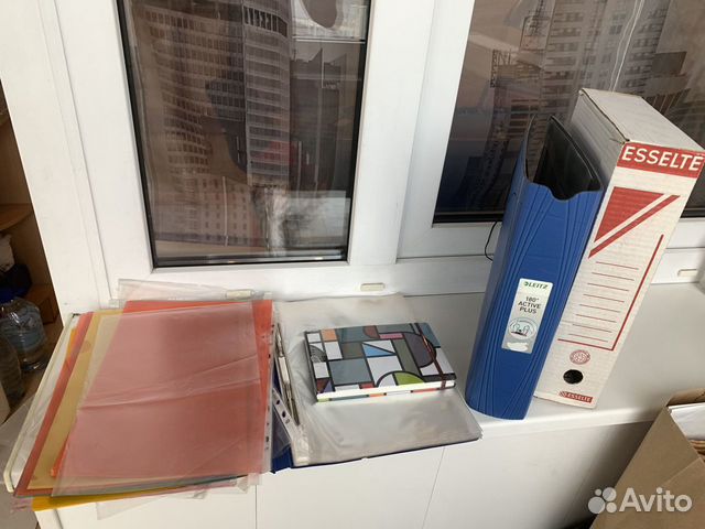 Канцтовары: уголки, Файлы, папка, блокнот