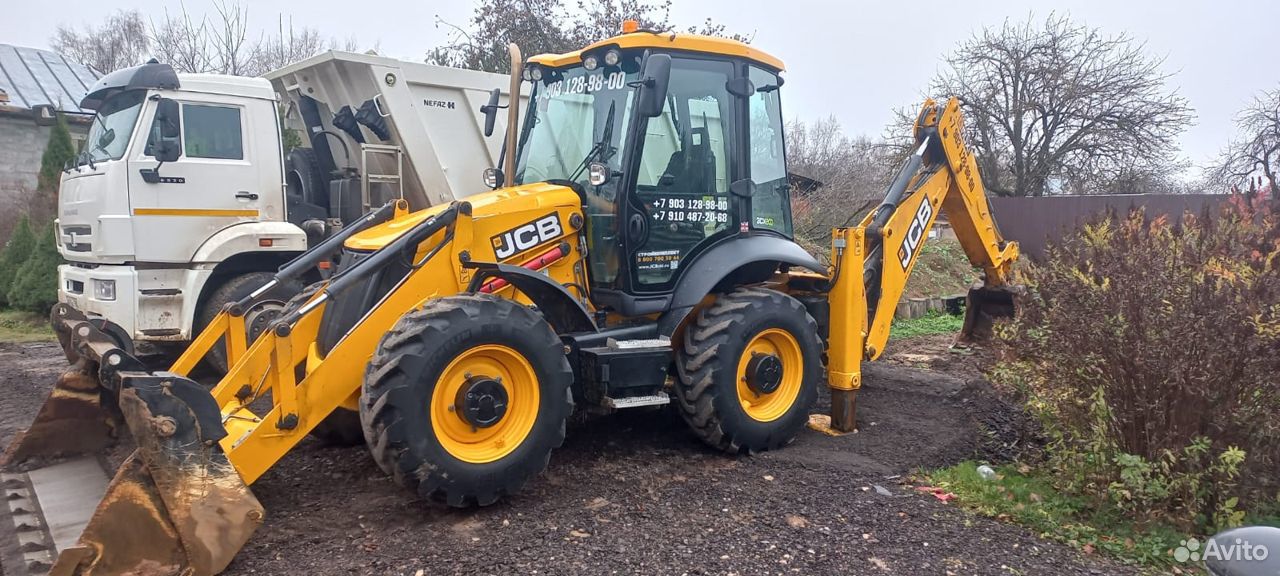 Услуги экскаватора погрузчика jcb