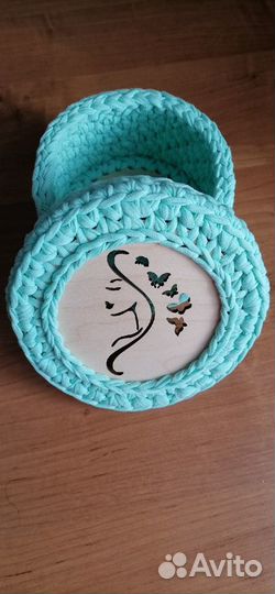 Корзиночки из трикотажной пряжи