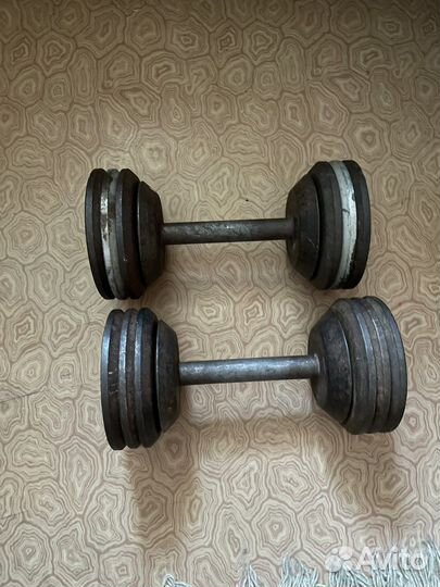 Советские разборные гантели 12кг