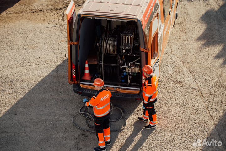 Устранение засоров труб, прочистка канализации