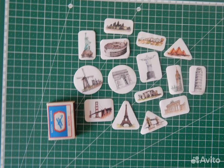 Наклейки со странами для ежедневника маркер pigma