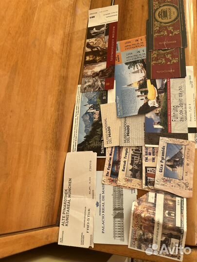 Билеты в музеи (использованные)