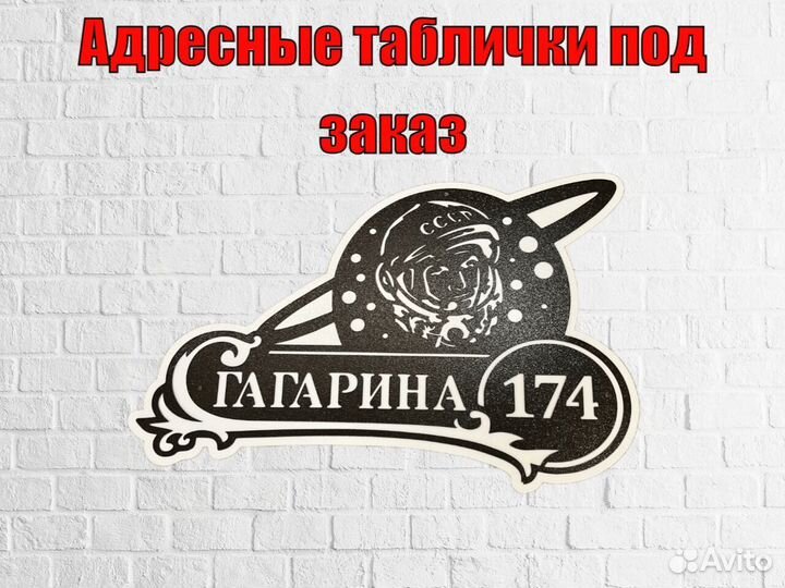 Стильная адресная табличка