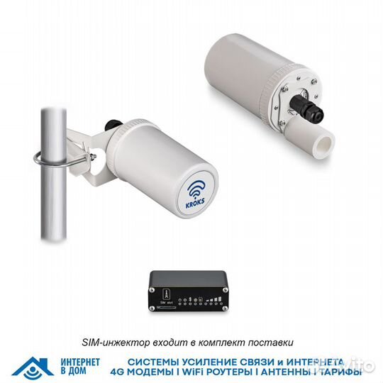 Роутер Kroks Rt-Pot rsim DS mQ-EC с модемом LTE