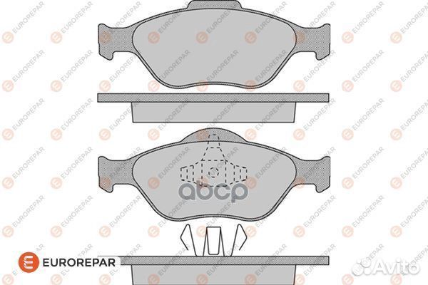 Колодки тормозные перед 1617256180 eurorepar