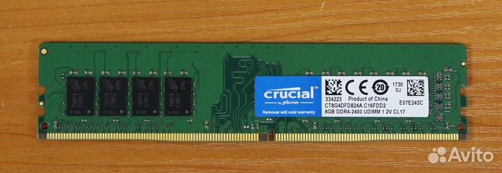 Модуль памяти 8Гб DDR4 Crucial