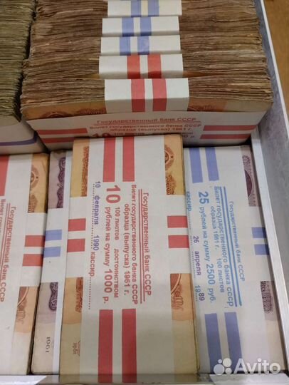 Дипломат, кейс с пачками денег СССР