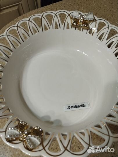 Ваза для фруктов на ножке лефард