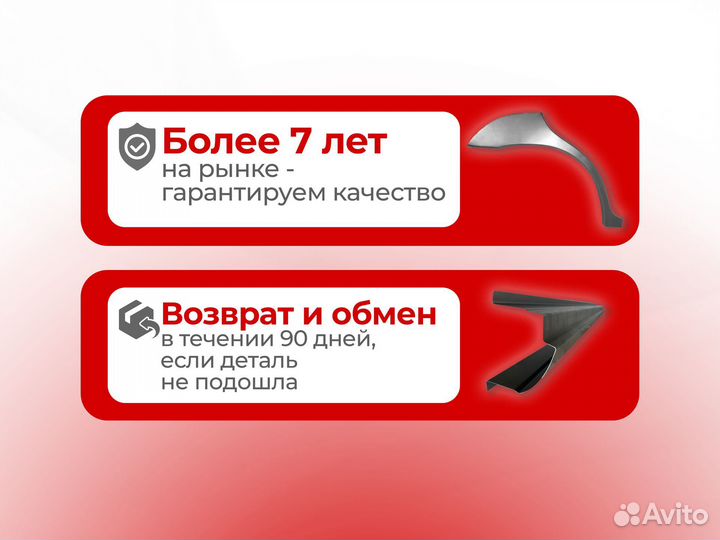 Ремонтные пороги и арки для Honda Битца