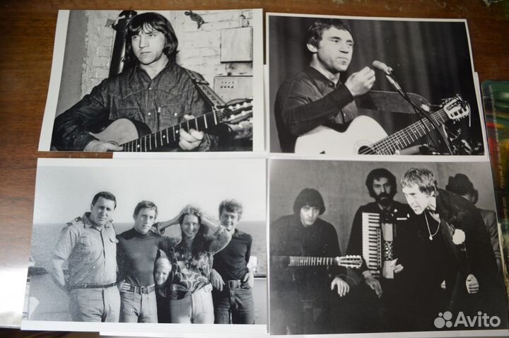 Высоцкий 4 редкие ч/б фото 13х18 см