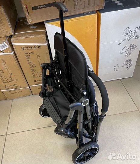 Коляски с перекидной ручкой, черные