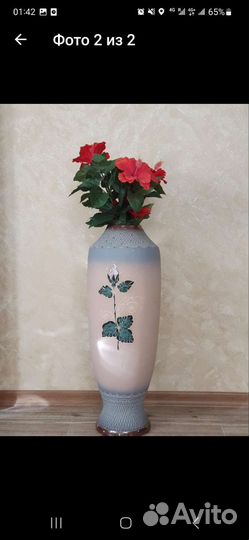 Ваза для цветов напольная