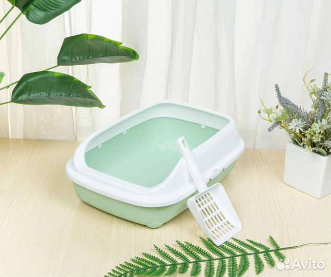 Туалет лоток для кошек 40*30*14 см