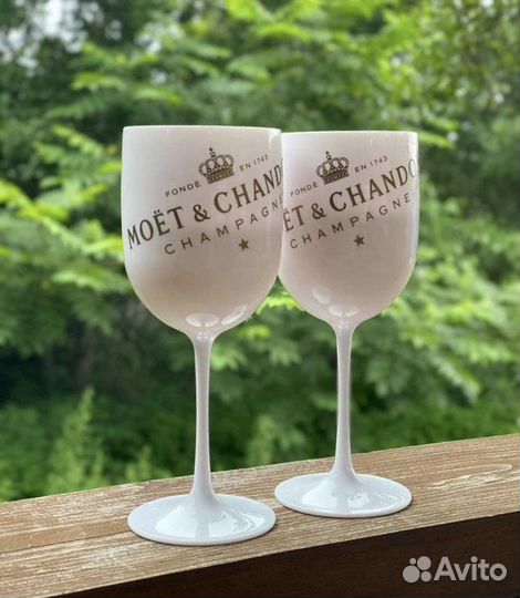 Бокалы Моет под вино/ шампанское (акрил, пластик)