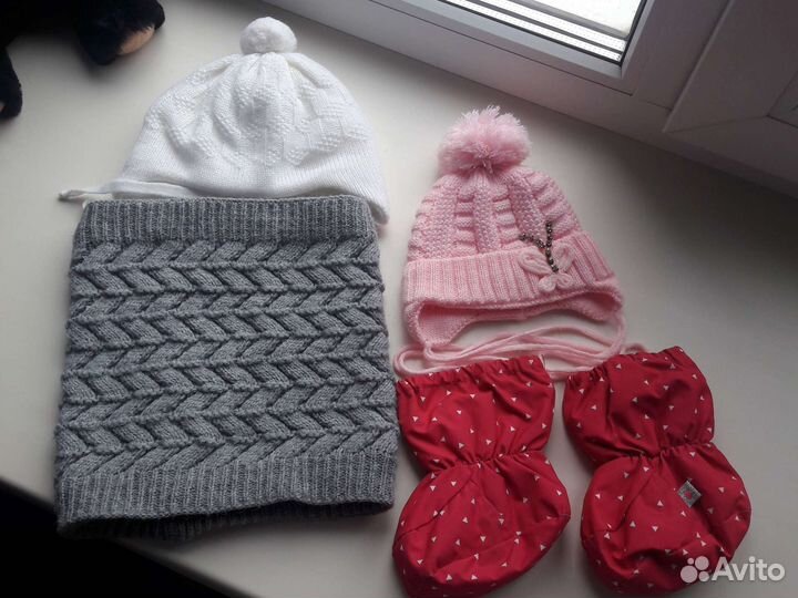 Снуд, шапочки, пинетки