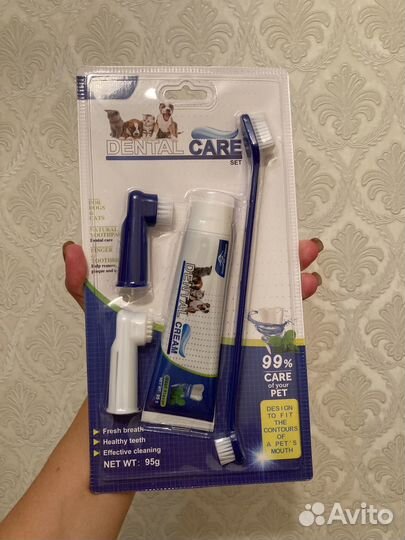 Зубная щетка паста для собак кошек