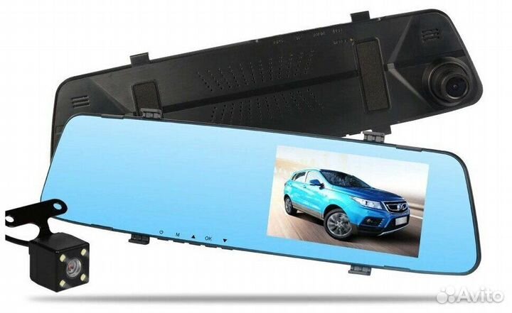 Зеркало видеорегистратор с камерой заднего вида