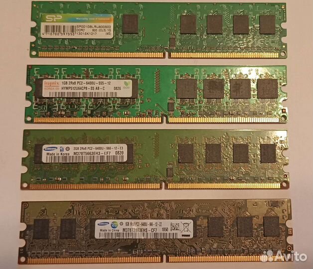 Оперативная память ddr2 за 4 планки