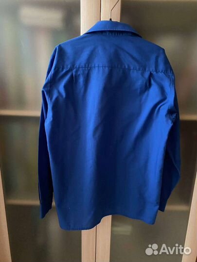 Рубашка Freeman синяя школьная на мальчика 134