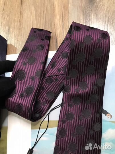 Галстук Италия перламутрово-фиолетовый