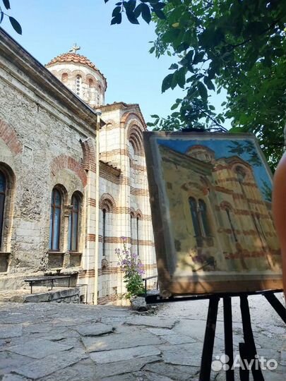 Картина маслом на холсте пейзаж Крым