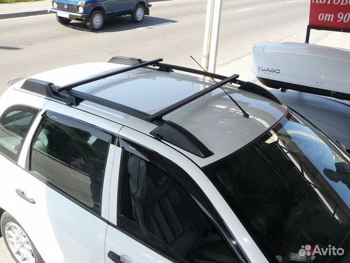 Рейлинги на крышу Калина универсал, с перекладинам