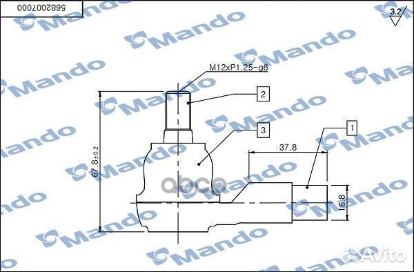 Наконечник поперечной рулевой тяги прав/лев