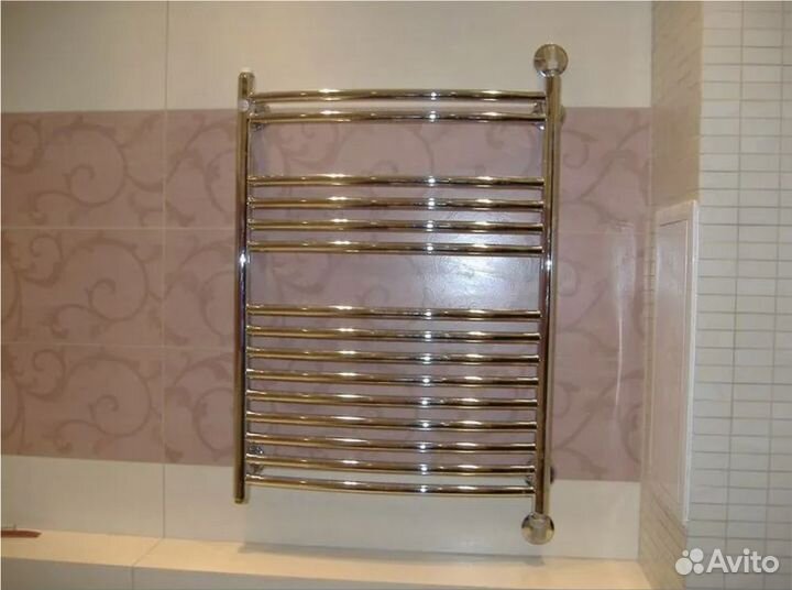 Установка полотенцесушителя (наличие кранов)