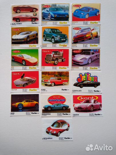 Вкладыши от жвачек 90 х