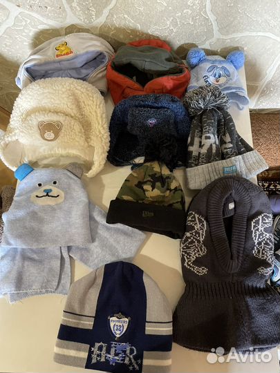 Шапка шлем для мальчика 52 54