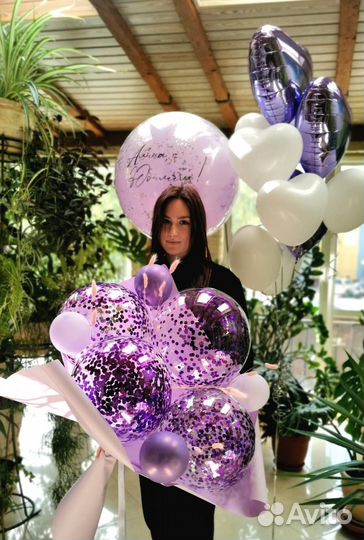 Букеты из цветов и шаров