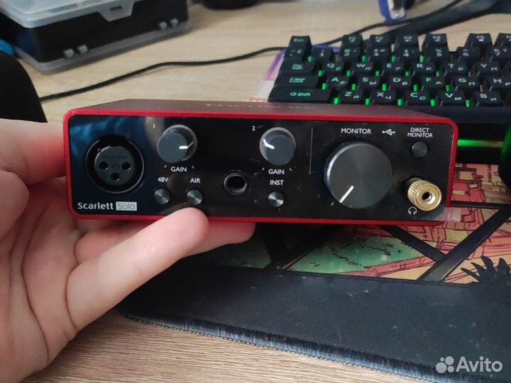 Внешняя звуковая карта focusrite scarlett solo 3rd