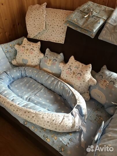 Бортики в детскую кроватку и кокон-гнездышко