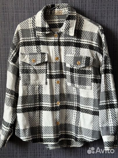 Рубашка в клетку утепленная