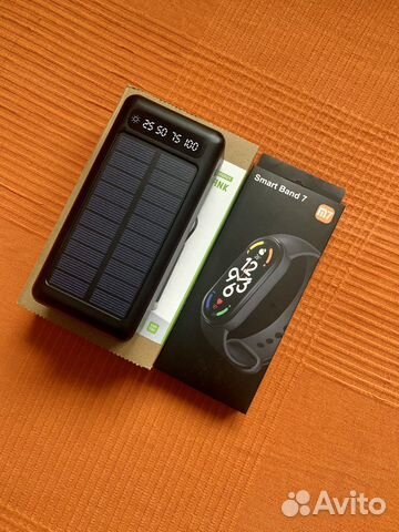 Power bank 50000 mah+солнечный + Smart часы