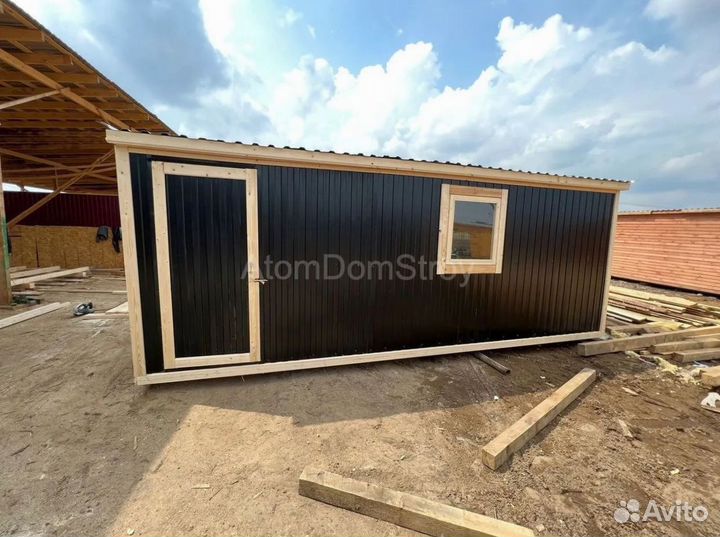 Бытовка деревянная утепленная с электрикой