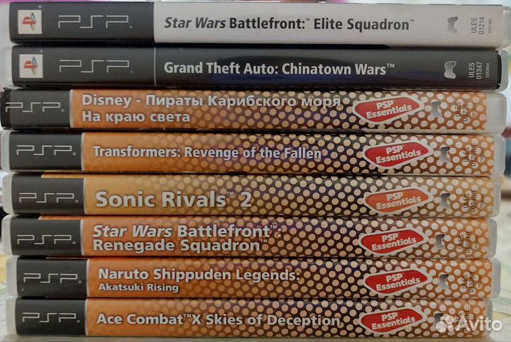 PSP street E1008cb и 8 дисков с играми
