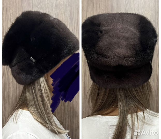 Шапка норковая женская зимняя