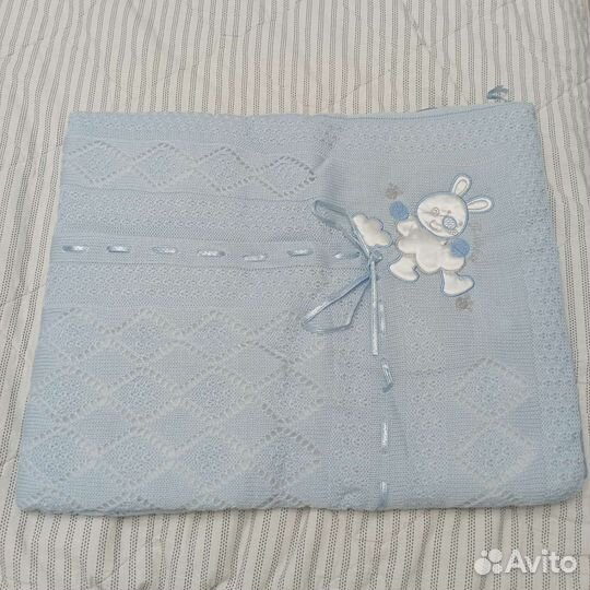 Плед детский вязаный