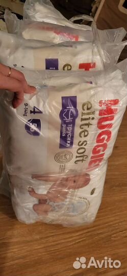 Подгузники-трусики Huggies Elit Soft 4 р. 56 шт