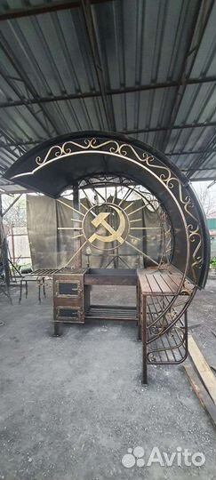 Навесы,забор, огорождение перила,мангалы